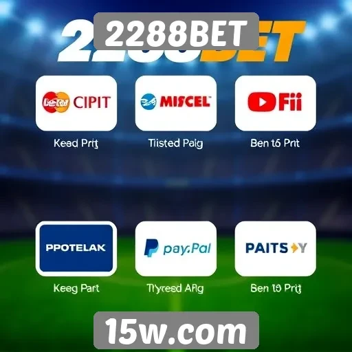 Métodos de pagamento disponíveis no 2288BET