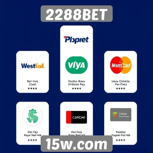 Comparação de métodos de pagamento na 2288BET